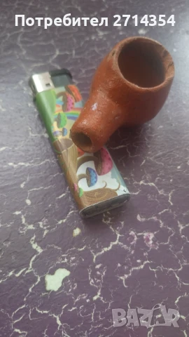 Стара керамична лула, снимка 2 - Антикварни и старинни предмети - 50486575