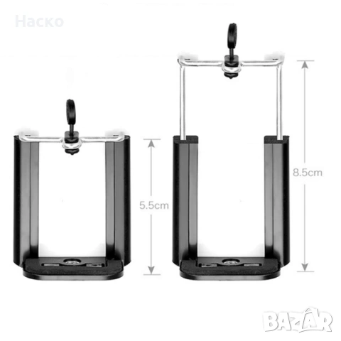 Държач за телефон за трипод и други, снимка 2 - Селфи стикове, аксесоари - 53440312