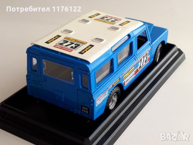 Стар 1/27 Burago Бураго Land Rover Rally Made In Italy, снимка 8 - Коли, камиони, мотори, писти - 35836274