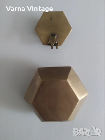 Стар месингов джобен пепелник, снимка 5 - Антикварни и старинни предмети - 50454735