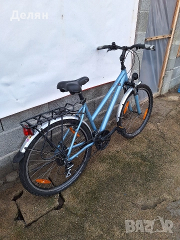 Велосипед CROSSWAVE 26",алуминиева рамка,преден амортисьор,скорост 3×8,монтаж SHIMANO ACERA,фар, снимка 2 - Велосипеди - 53600218