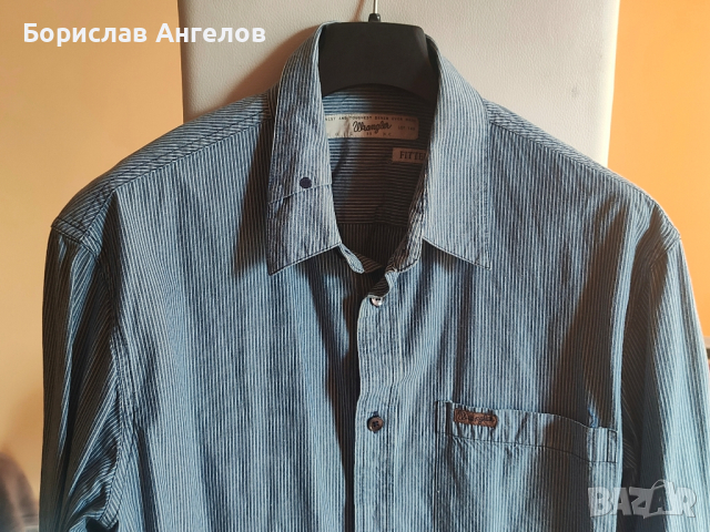 2 броя мъжки ризи: ТЕОДОР и Wrangler в отлично състояние !!!, снимка 7 - Ризи - 44549431