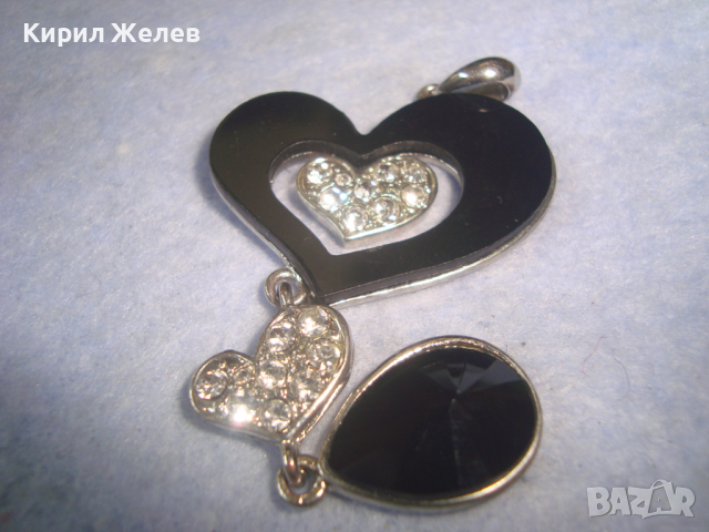 МОДНА КРАСИВА КРИСТАЛНА АРТ ПОСРЕБРЕНА ВИСУЛКА 1473г, снимка 5 - Колиета, медальони, синджири - 36290677