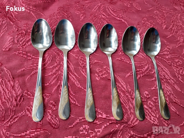 Луксозни прибори лъжички Edelstahl Rostfrei - 6 бр. нови