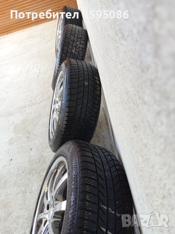 Джанти 18 5х112 с почти нови гуми, снимка 5 - Гуми и джанти - 53757898