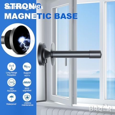 Нова Вътрешна цифрова TV Антена с Усилвател - 4K, 1080P, снимка 5 - Приемници и антени - 42699594