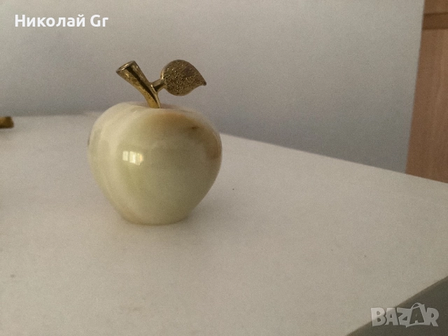 Комплект яйца  ябълка и поставки  камък    Флуоритова  топка останалото  е нефрит цена за 4 броя, снимка 9 - Други - 52210740