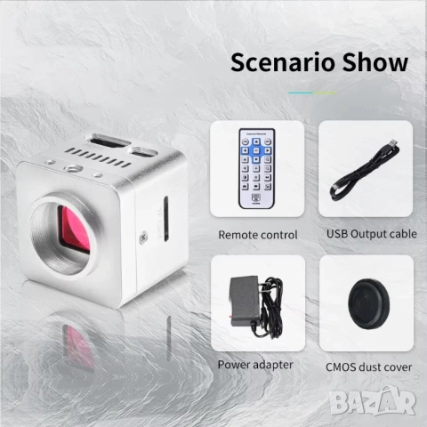 4K 30FPS IMX678 HDMI USB 2.0 HAYEAR HY-6210S дигитална камера микроскоп SMD, снимка 6 - Камери - 53687973