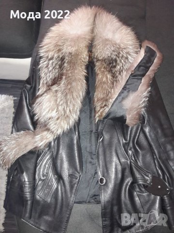 Естествена кожа и естествена лисица, снимка 2 - Якета - 39303180