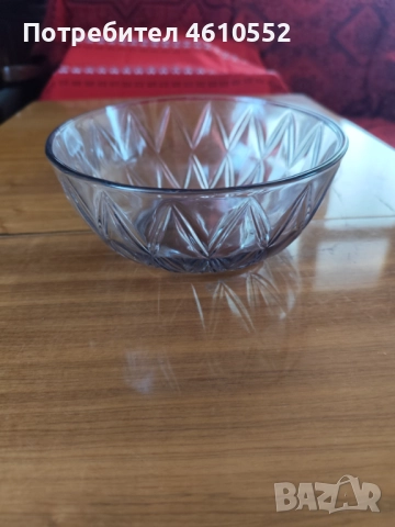 Нова синя стъклена масивна фруктиера 