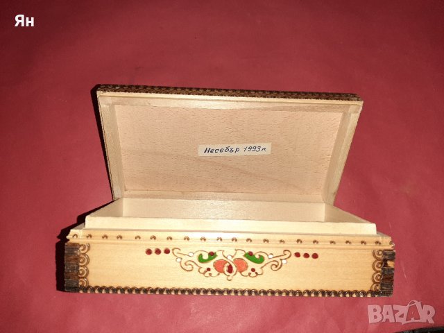 Красива Стара Дървена Кутийка , снимка 2 - Други ценни предмети - 41480137