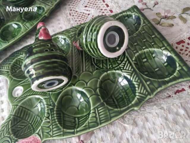 Нова великденска декорация, плато за яйца с две солнички Цена 15лв И, снимка 2 - Други - 40296456