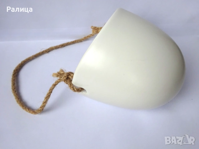 Нова бяла ваза за стена, снимка 3 - Вази - 53057285