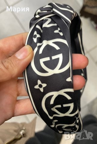 Дамска диадема GUCCI - черна, бяла или кафява., снимка 2 - Аксесоари за коса - 34605518