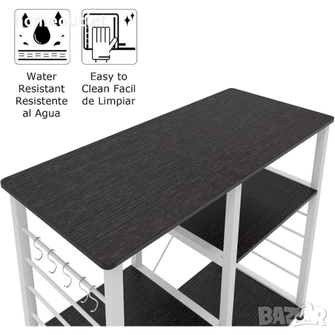 Кухненска етажерка с многофункционално приложение 10CZSS171-BK, снимка 7 - Етажерки - 50713998