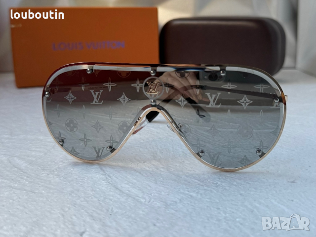Louis Vuitton 2023 висок клас мъжки слънчеви очила маска, снимка 1 - Слънчеви и диоптрични очила - 44827350