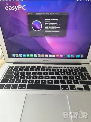 Apple Macbook Air A1466 Early 2015 Intel Core i5-5250U, 8GB, LPDDR3, SSD 128GB , снимка 8 - Лаптопи за работа - 55784773