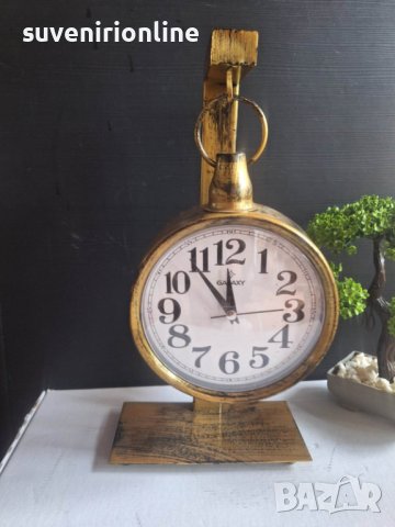настолен метален часовник на батерия, снимка 6 - Декорация за дома - 40998930
