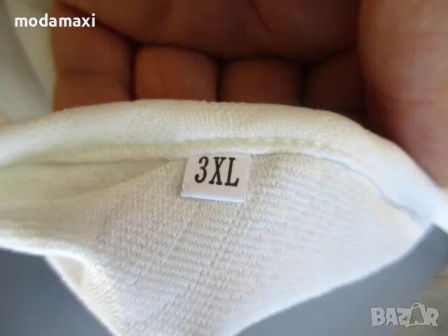 4XL Нова бяла блуза с дантела , снимка 7 - Блузи с дълъг ръкав и пуловери - 47398302