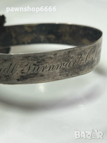 Продавам автентична историческа сребърна наградна гривна от Австро-Унгария, изработена във Виена пре, снимка 5 - Гривни - 52873322