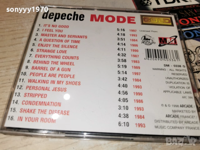 DEPECHE MODE CD 0303262006, снимка 5 - CD дискове - 53697947