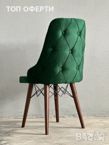 Трапезен стол - зелен, снимка 6 - Столове - 40144291