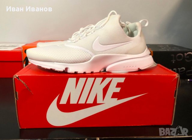 оригинални маратонки NIKE AIR PRESTO FLY WHITE  номер 45,5-46, снимка 3 - Маратонки - 40727657