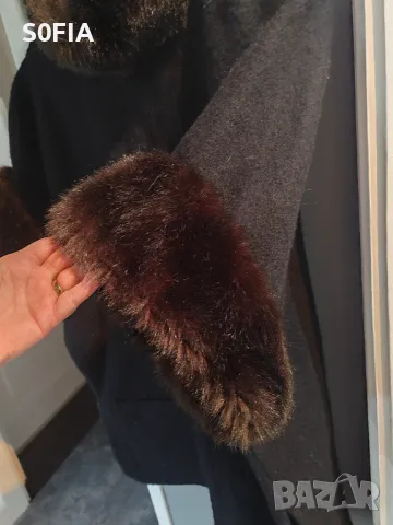 Елизабет Elizabeth вълна пончо , снимка 3 - Палта, манта - 49344897