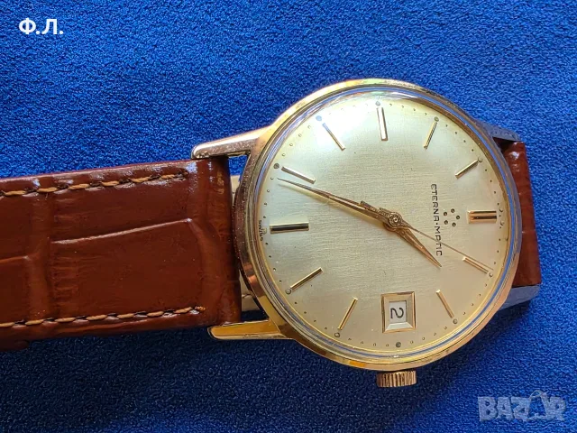Мъжки часовник Eterna-Matic Date Gold Case Automatic TOP , снимка 7 - Мъжки - 56337335