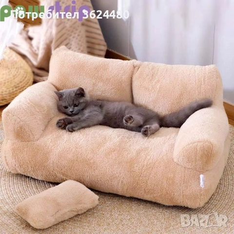 Плюшено легло за домашни любимци 4334, снимка 3 - За кучета - 52566302