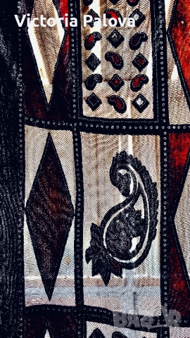 Луксозен дизайнерски шал от коприна и кадифена вискоза - истинско бижу, снимка 5 - Шалове - 52720150