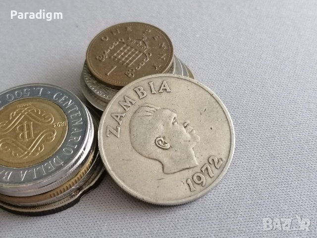 Монета - Замбия - 20 нгве | 1972г., снимка 2 - Нумизматика и бонистика - 40138760