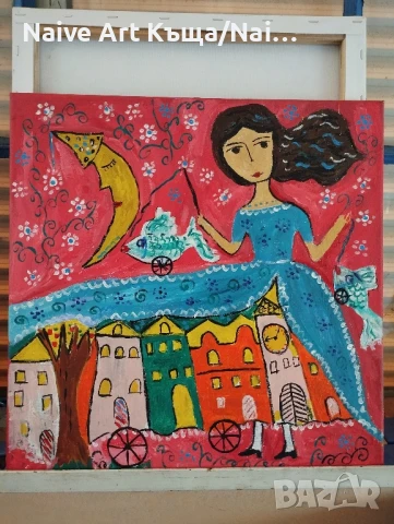 Картина платно маслени акрилни бои размер 42/ 42