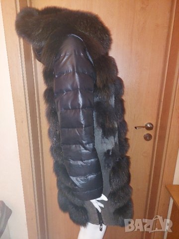 Палто естествева кожа и лисица , снимка 6 - Якета - 42499983