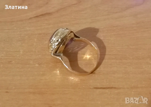  Египетски златен пръстен, снимка 3 - Пръстени - 53485444