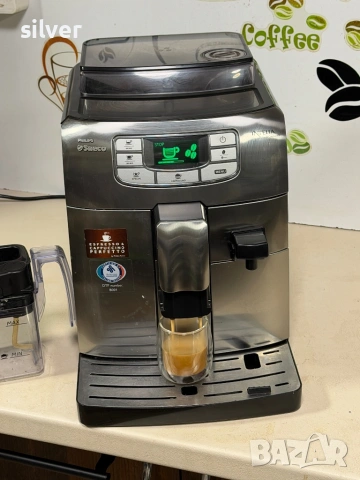 Кафемашина кафе автомат Saeco INTELİA ONE с гаранция, снимка 4 - Кафемашини - 53627871