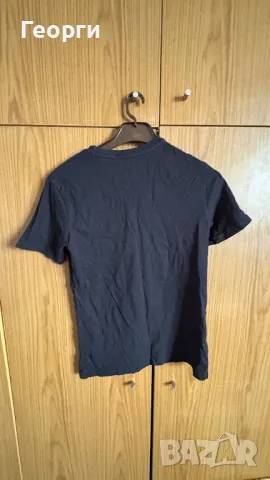 Черна тениска, снимка 2 - Тениски - 49351027