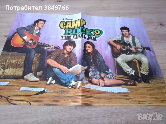 камп рок плакат деми ловато джонас брадърс 