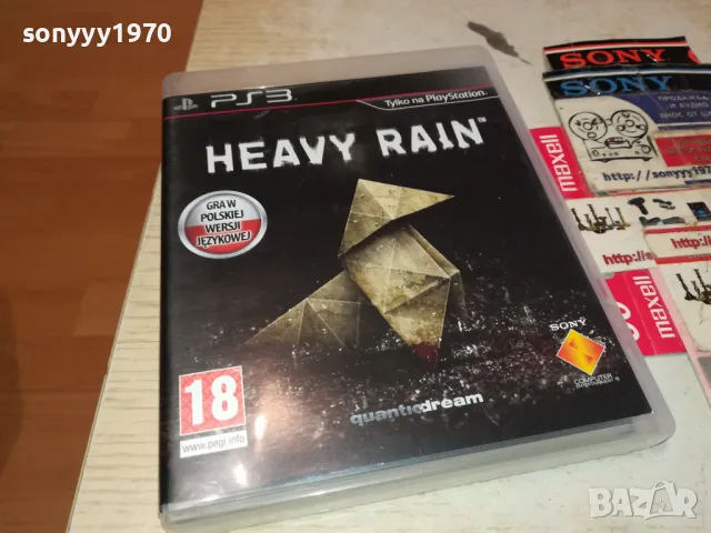 HEAVY RAIN SONY PS3 GAME-ВНОС GERMANY 2402251808, снимка 9 - Игри за PlayStation - 49260413