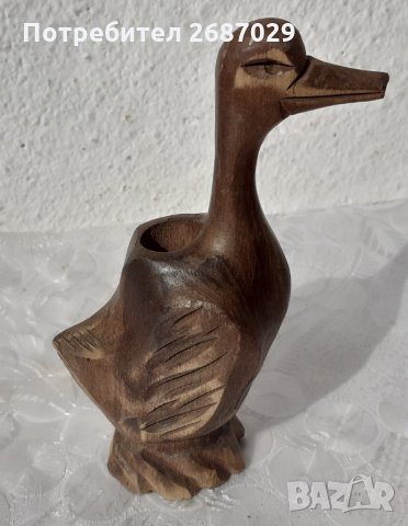патка птица красива стара дърворезба, снимка 7 - Статуетки - 34514229