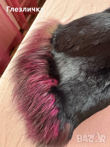 Кожухче от естествен косъм, черен цвят, снимка 8 - Палта, манта - 53179120