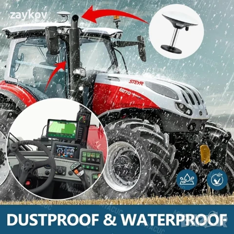 GPS навигатор за трактор 7" сензорен екран GNSS селскостопански навигатор, снимка 6 - Селскостопанска техника - 50676210