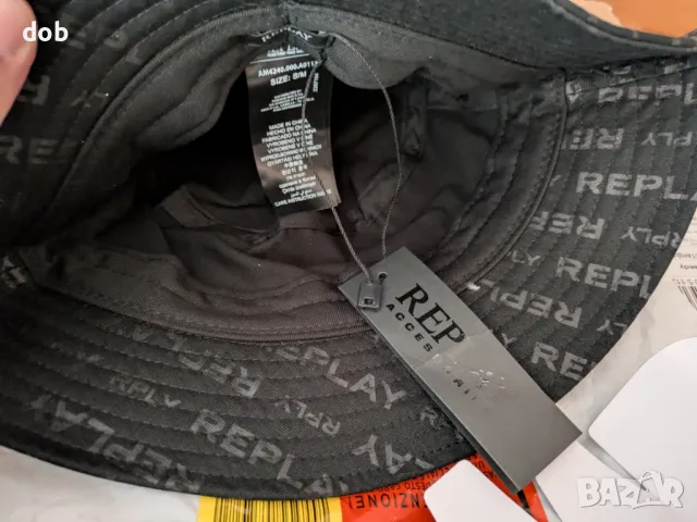 Нова шапка Replay bucket hat оригинал, снимка 6 - Шапки - 48999256