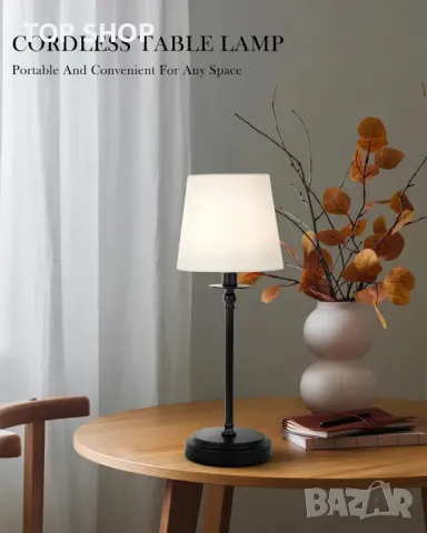 LuminexDesigns Акумулаторна безжична настолна лампа с подвижна преносима магнитна крушка, LED, снимка 3 - Лед осветление - 49551985