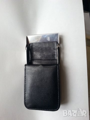 кожена табакера (змийска кожа) за цигари 80 мм, качествена, дизайнерска, снимка 4 - Табакери - 34315179