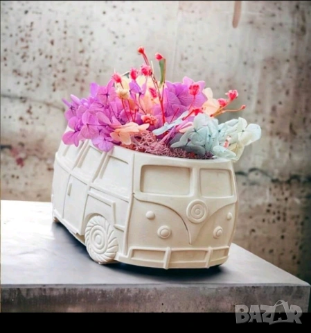 Молд кашпа кемпер, бус, снимка 6 - Форми - 53592432