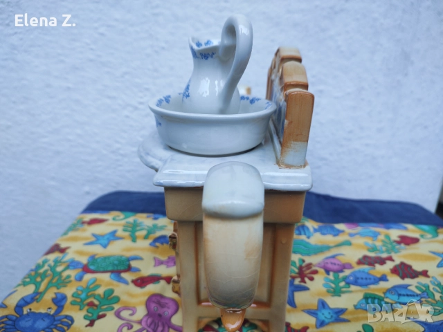 Голям винтидж чайник Paul Cardew - викториански умивалник, снимка 9 - Колекции - 52344653