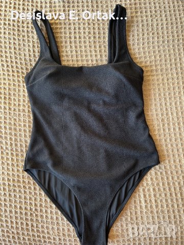 Черен цял бански H&M, снимка 5 - Бански костюми - 42422979
