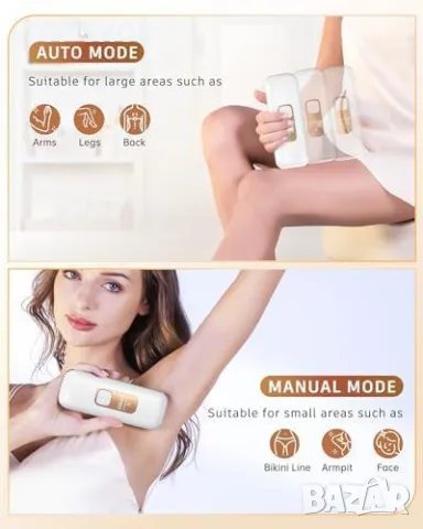 Нов IPL Епилатор с 9 Нива 999,900 Импулса обезкосмяване тяло жени мъже, снимка 6 - Тримери - 49239203