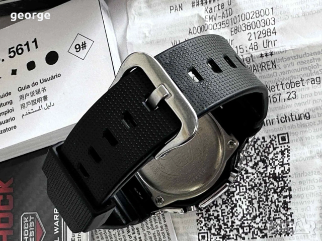 Часовник CASIO G-SHOCK GM-2100-1A, снимка 5 - Мъжки - 52884121
